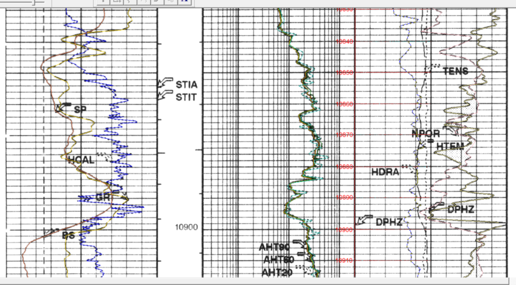 r2v digitization well log